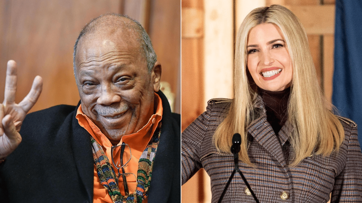 Quincy Jones e Ivanka Trump.