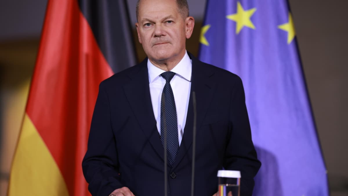 El canciller alemán, Olaf Scholz, en Berlín