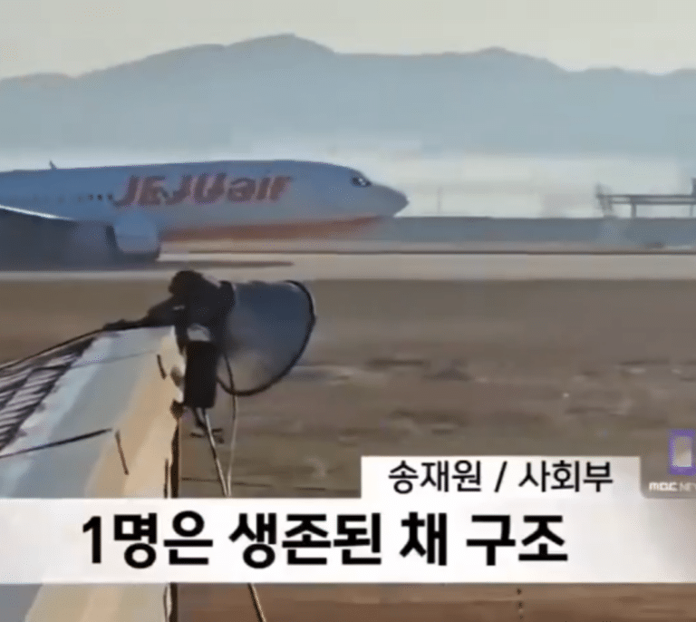 Sólo dos supervivientes entre los 181 pasarejos del avión siniestrado en Corea del Sur