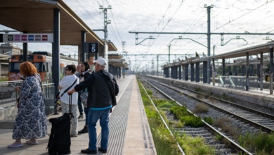 El viento arranca un árbol y deja a 150 personas atrapadas en un tren en Tarragona