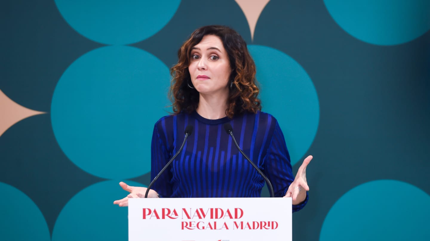 Isabel Díaz Ayuso presentó ayer una campaña de Navidad para regalar y consumir productos de la Comunudad