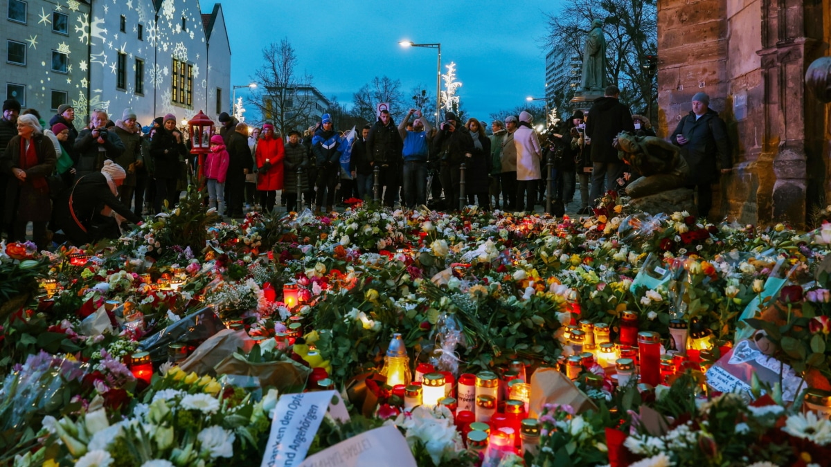 Lugar de luto por el atropello de Alemania