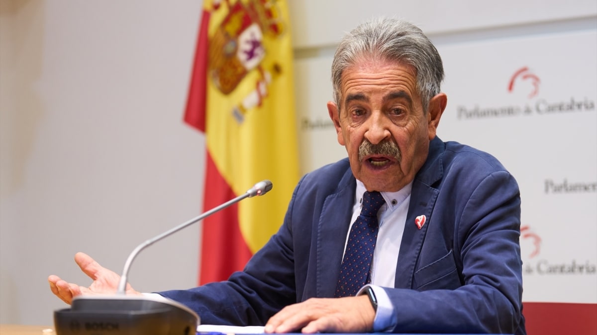 El presidente del PRC, Miguel Ángel Revilla