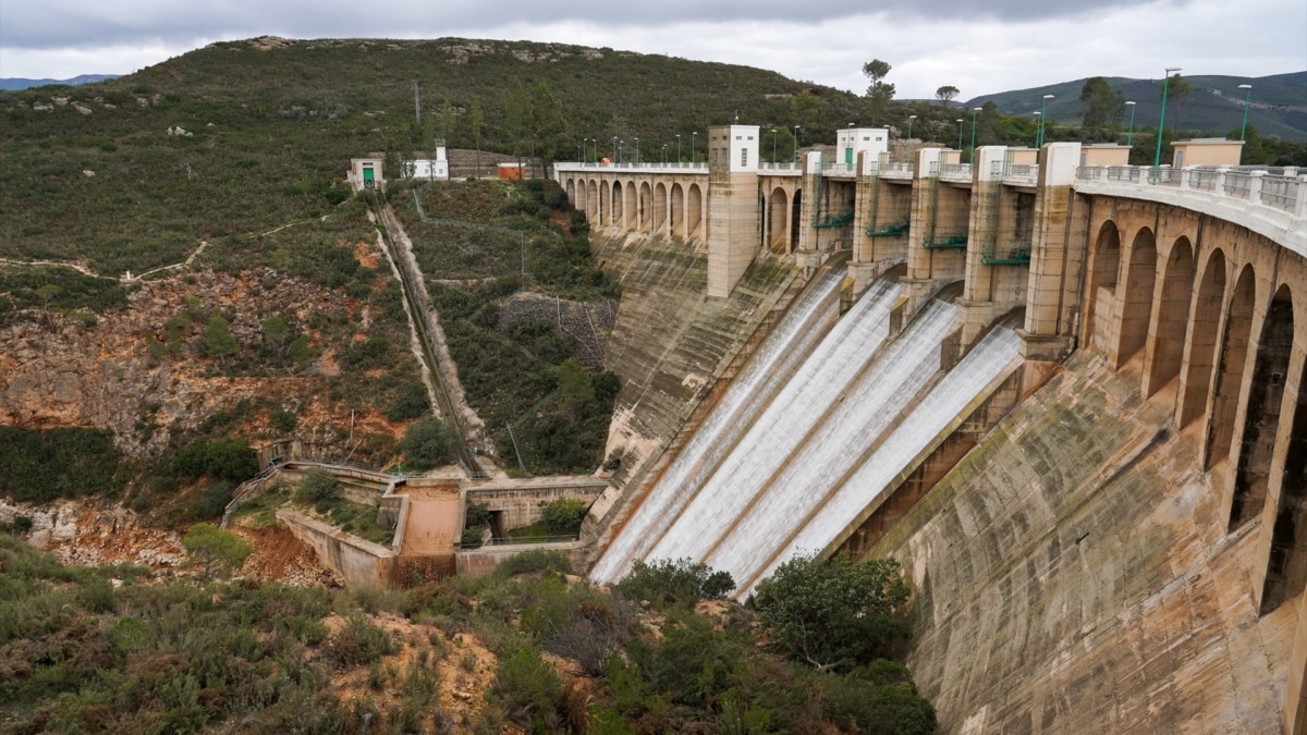 El embalse de Forata en Yátova, Valencia.