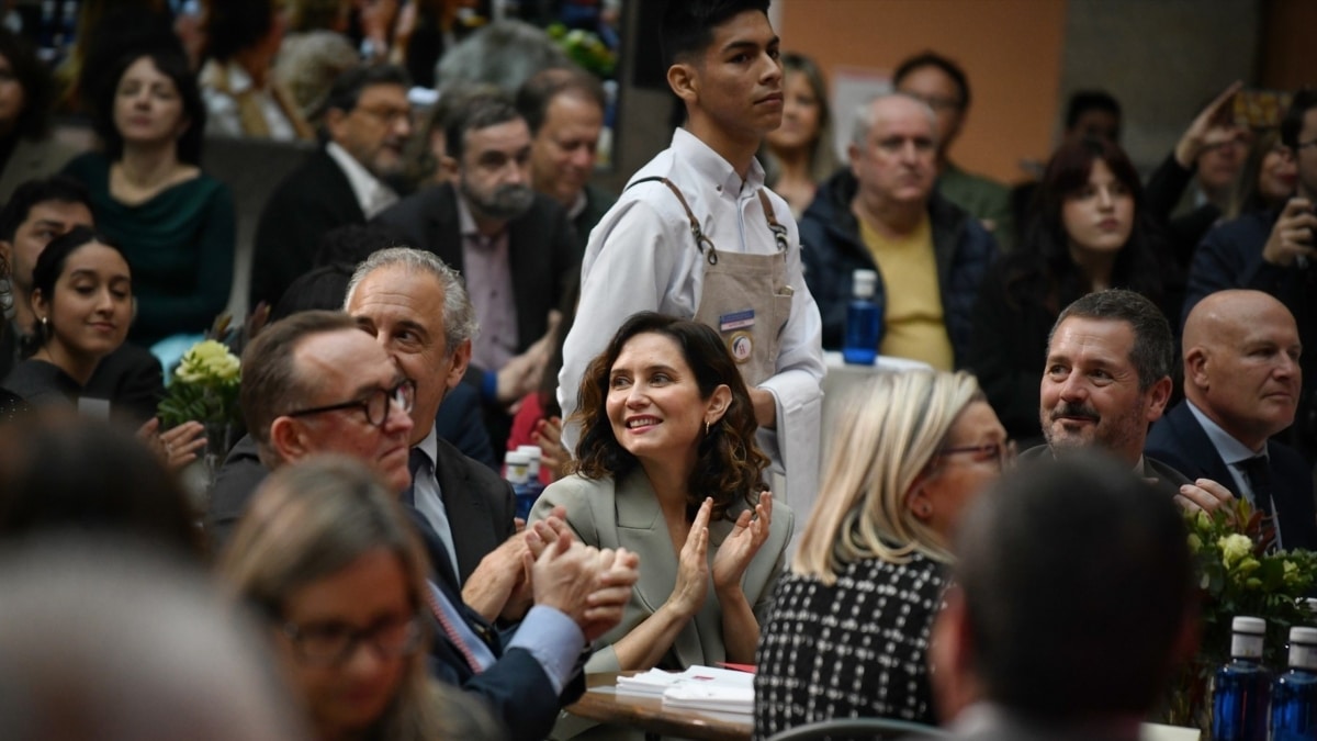 Ayuso, en la entrega de la I edición de los Premios Lito de Hostelería Madrid.