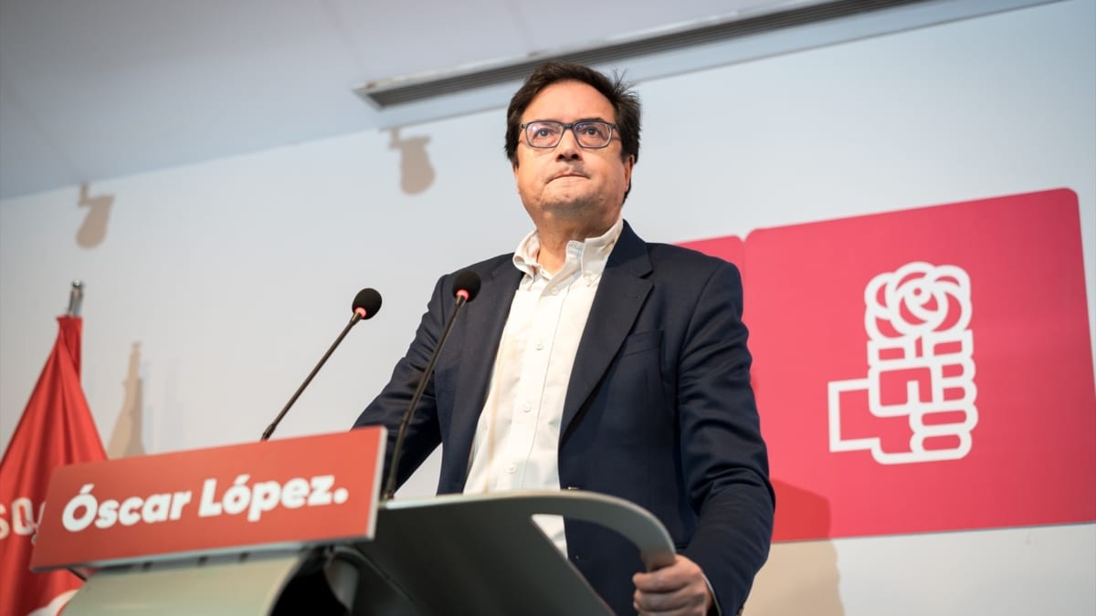 El nuevo secretario general del PSOE de Madrid, Óscar López.