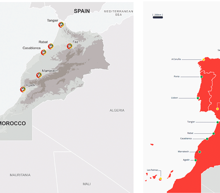 Marruecos cuela a la federación española un mapa con el Sáhara Occidental que la FIFA rectifica