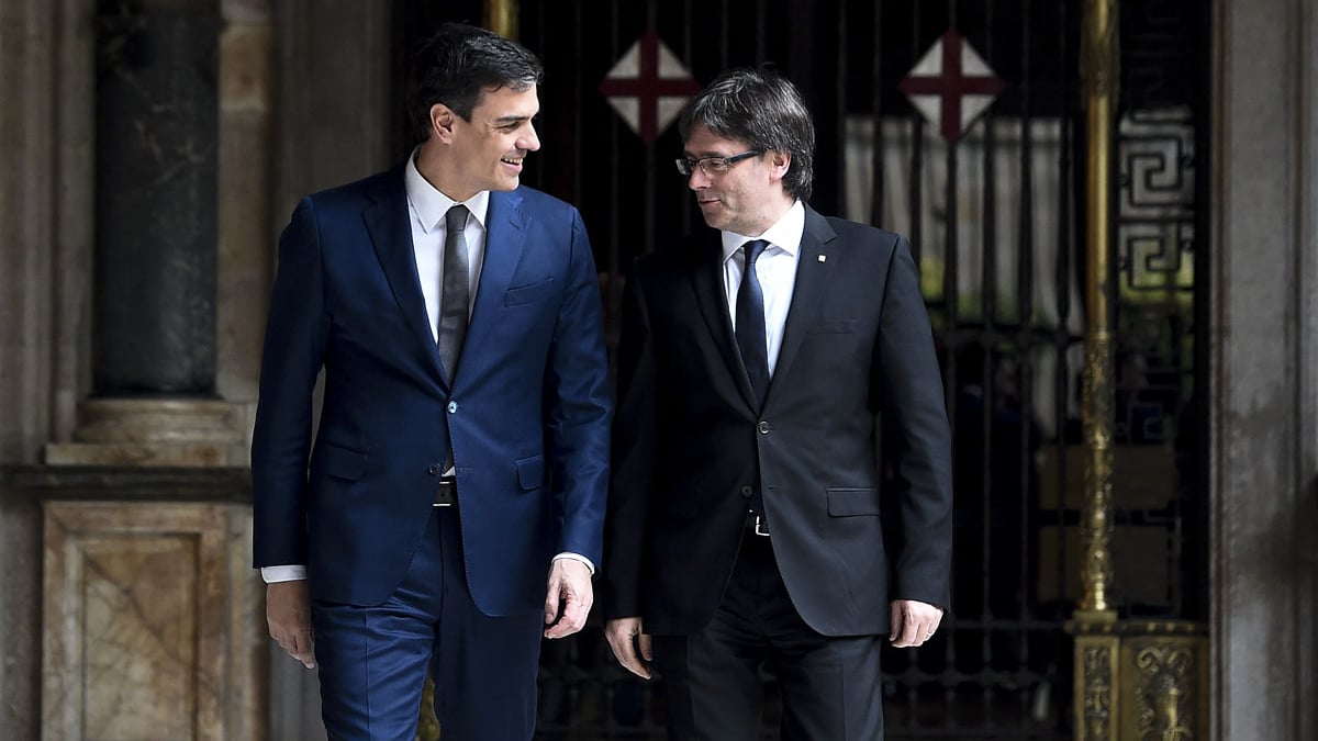 Pedro Sánchez, Carles Puigdemont