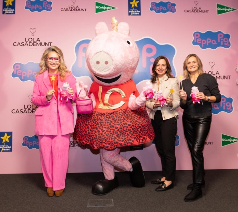 Lola Casademunt diseña el vestido del 20 cumpleaños de Peppa Pig