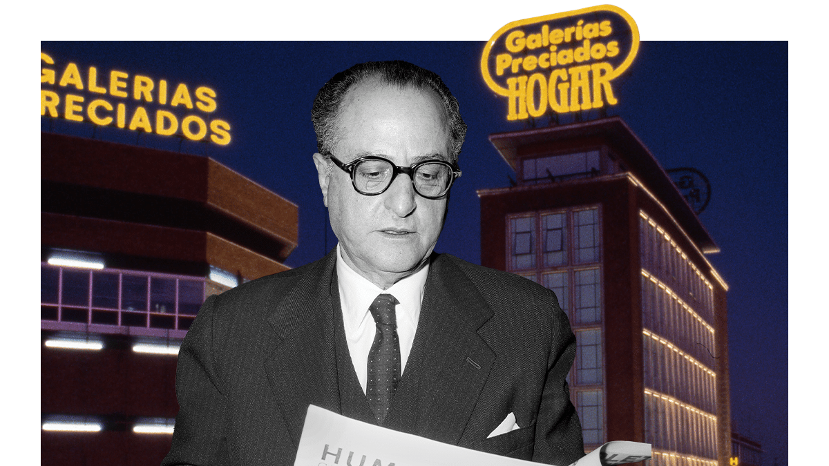 Pepín Fernández, fundador de Galerías Preciados, y su emblemático complejo de la Plaza del Callao.