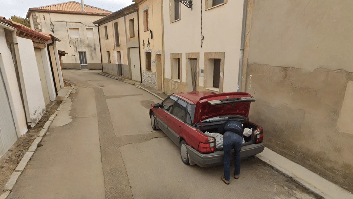 La imagen de Street View de la calle El Norte de Tajueco que ha ayudado a esclarecer el crimen.