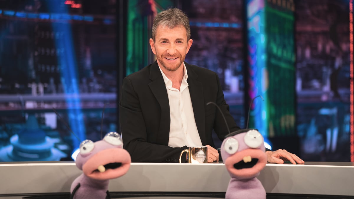 Pablo Motos junto a 'Trancas' y 'Barrancas' en el programa 'El Hormiguero'