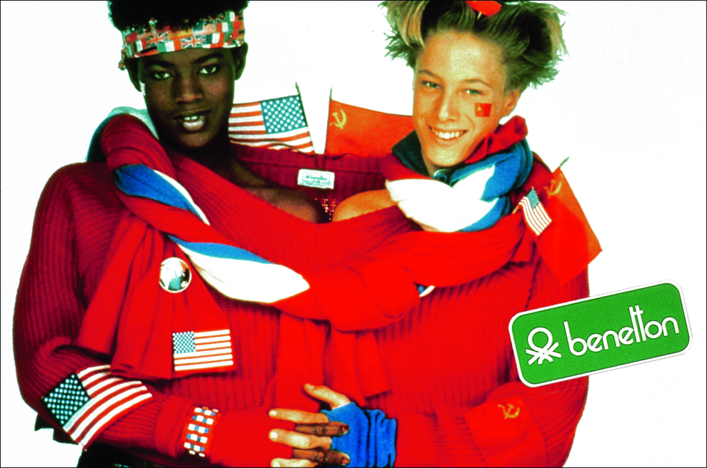 “Flags”, de Oliviero Toscani para una campaña de Benetton en 1985