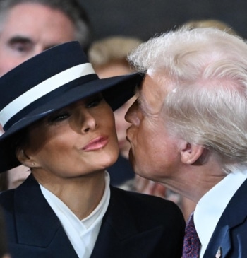 El sombrero antibesos de Melania Trump