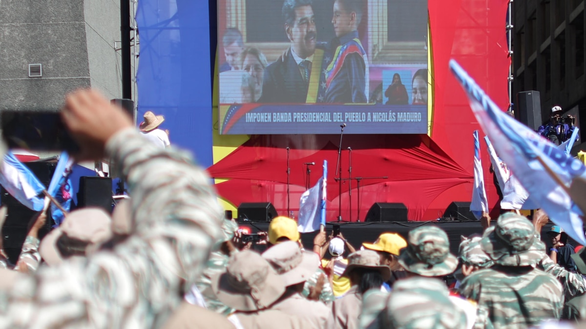 Toma de posesión de Nicolás Maduro en Caracas (Venezuela).