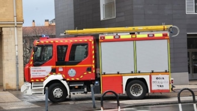 Ermua: Incendio doméstico deja herido a un hombre de 46 años