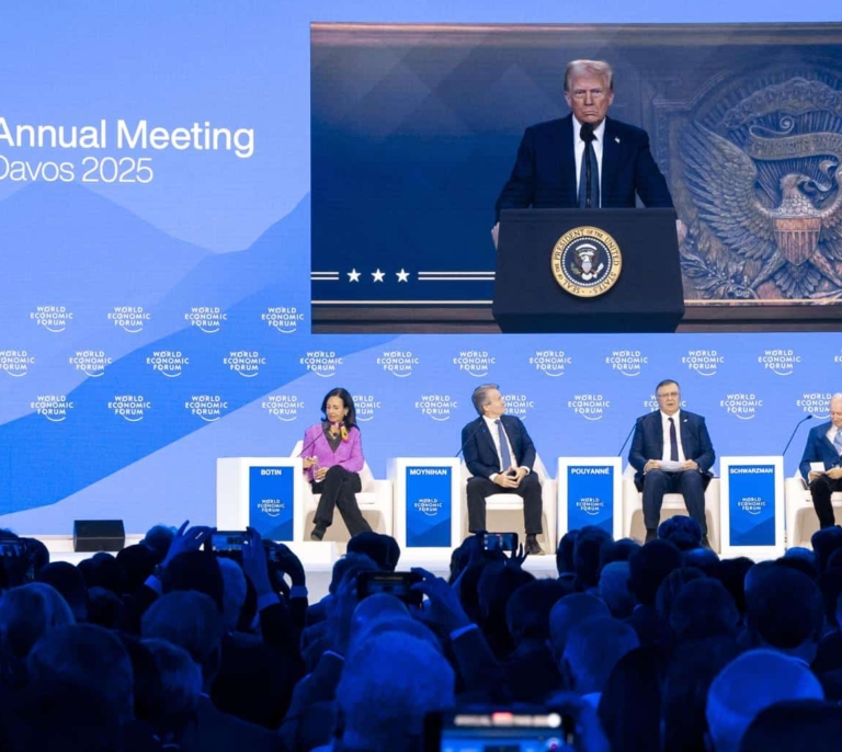 Ana Patricia Botín alardea de clientes ante Trump y el presidente del Bank of America