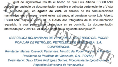 El "sobre" con el que Aldama amenaza al Gobierno tiene información de Delcy y Venezuela