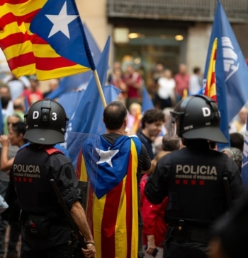 Un militante de Aliança Catalana herido en un piquete en Barcelona