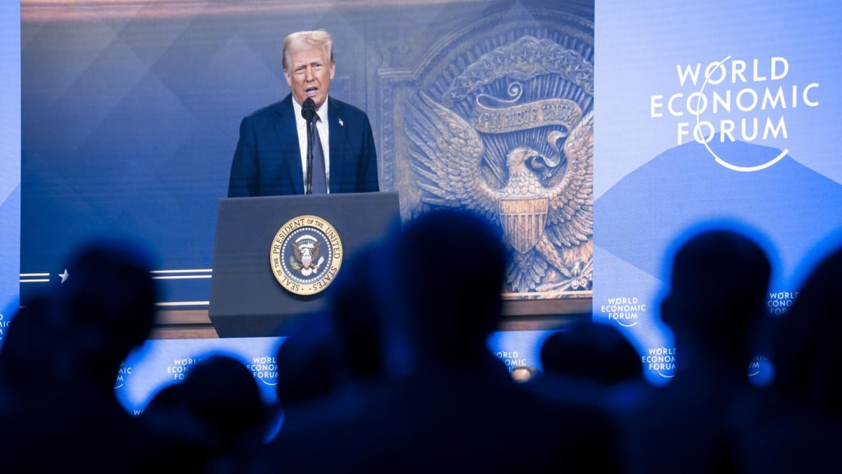 Intervención de Donald Trump en el Foro de Davos.