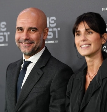 Pep Guardiola y Cristina Serra