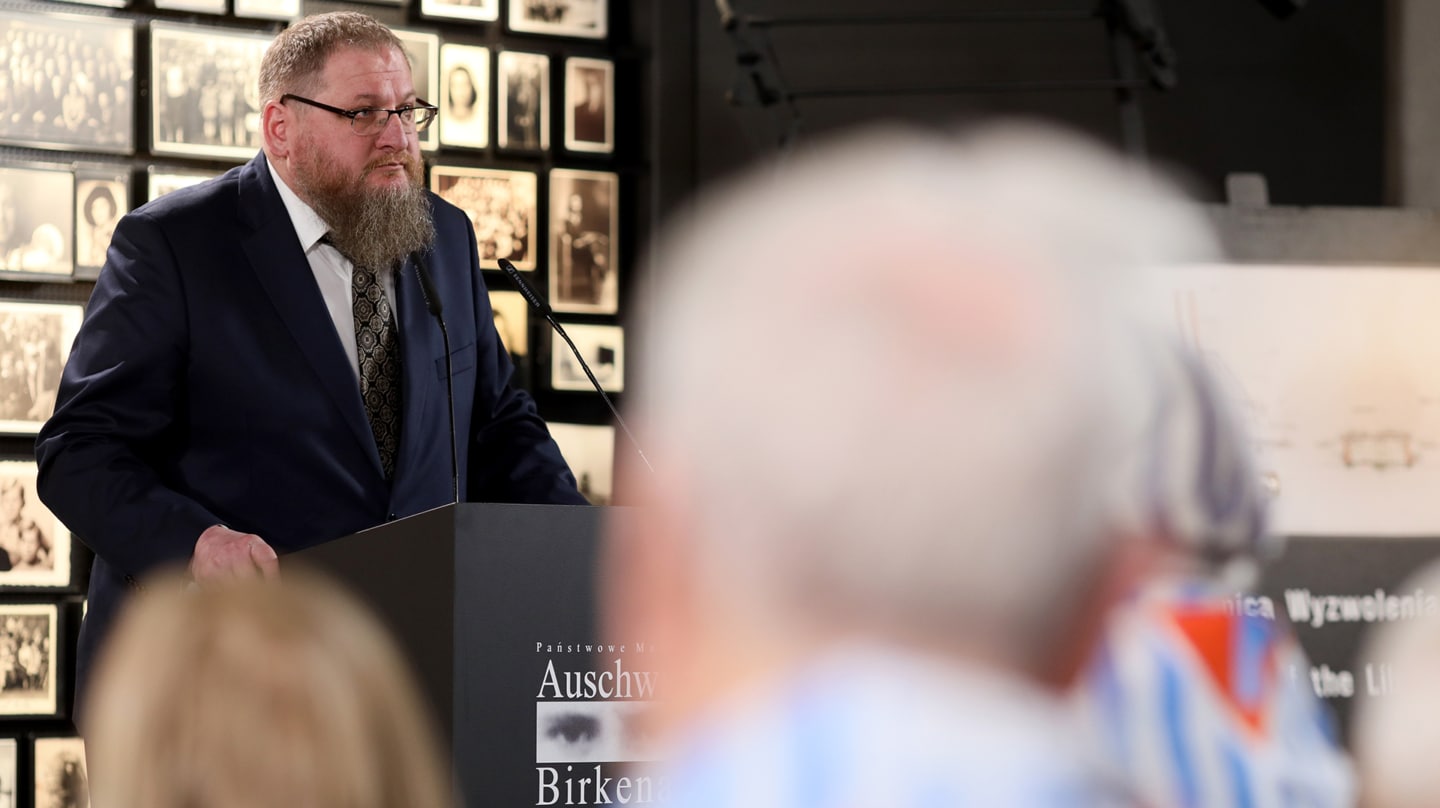 Piotr Cywiński, director del Museo de Auschwitz