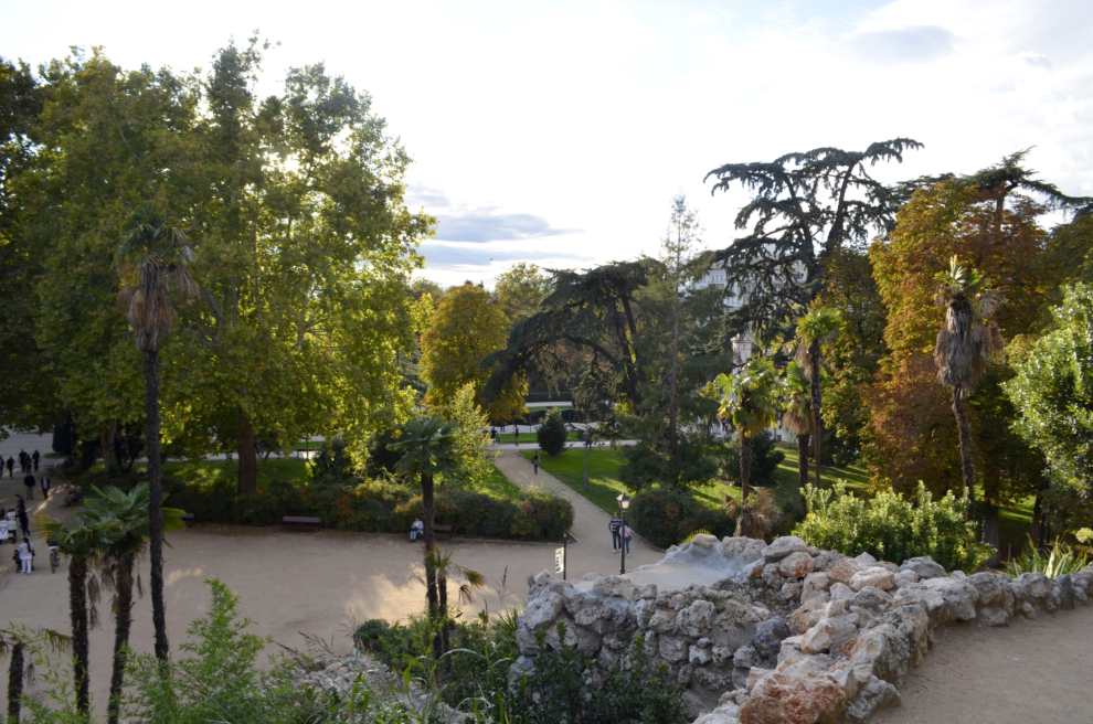 Panorama del Retiro desde la colina.