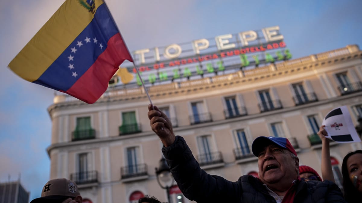 Manifestación contra Maduro en Madrid