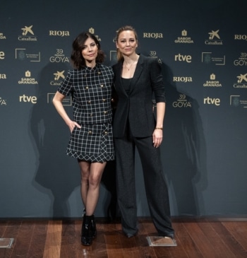 Las presentadoras de los Premios Goya 2025 y actrices, Maribel Verdú y Leonor Watling.