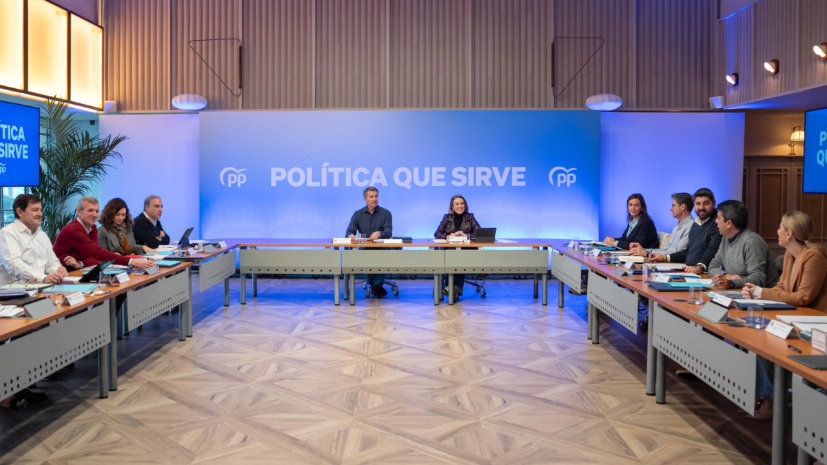 Reunión en Oviedo de los dirigentes del PP.