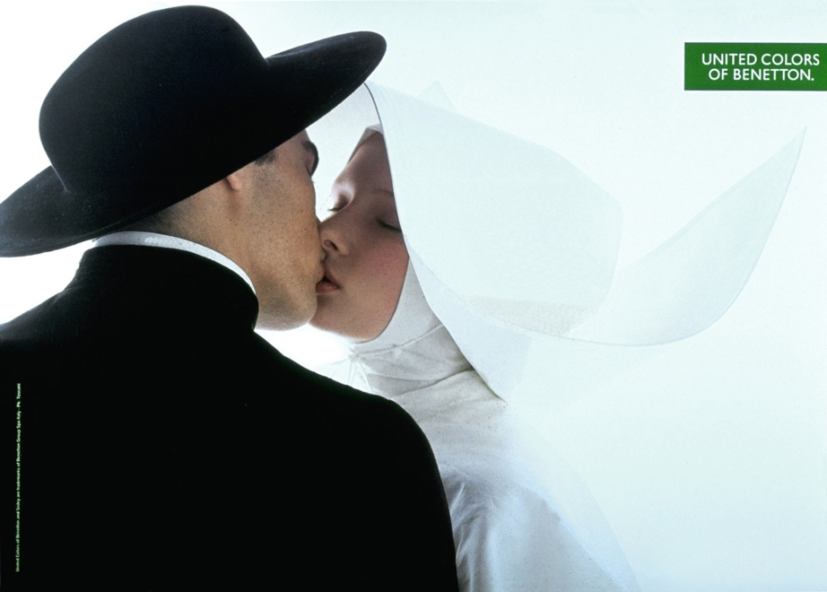 “Priest and nun”, de Oliviero Toscani para una campaña de Benetton en 1991