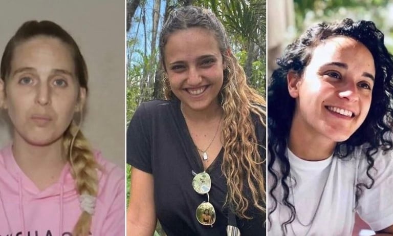 Quiénes son las tres jóvenes israelíes liberadas este domingo