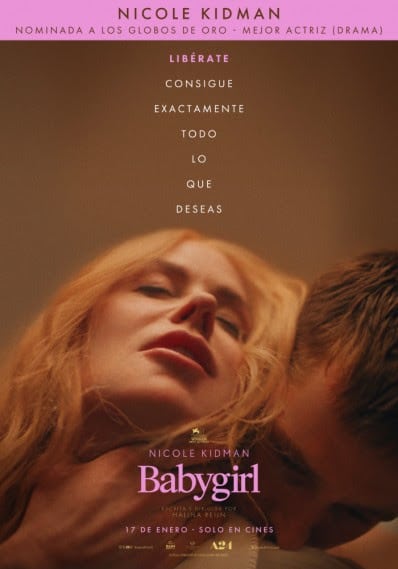 Nicole Kidman y Harris Dickinson en el póster de 'Babygirl'.