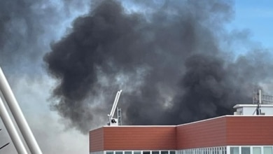 Fuego en un cuarto de calderas, el origen de un aparatoso incendio en el centro de Madrid