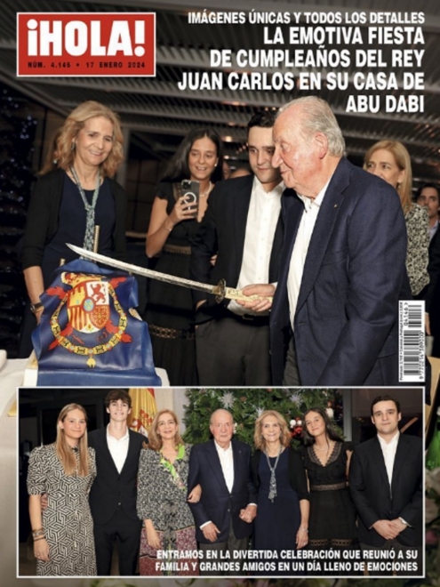 El pasado cumpleaños del rey Juan Carlos I fue portada en ¡Hola!