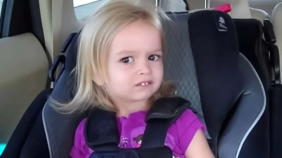 Esta niña es Chloe Clem y su reacción a que la familia se vaya a Disneyland. Doce años después sigue siendo uno de los memes más usados del mundo. 