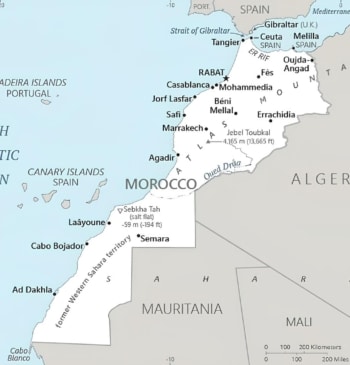 La CIA modifica el mapa de Marruecos para incluir el Sáhara