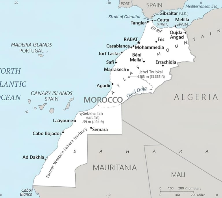 La CIA modifica el mapa de Marruecos para incluir el Sáhara ocupado