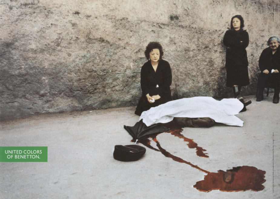 “Murder”, de Oliviero Toscani para una campaña de Benetton en 1992