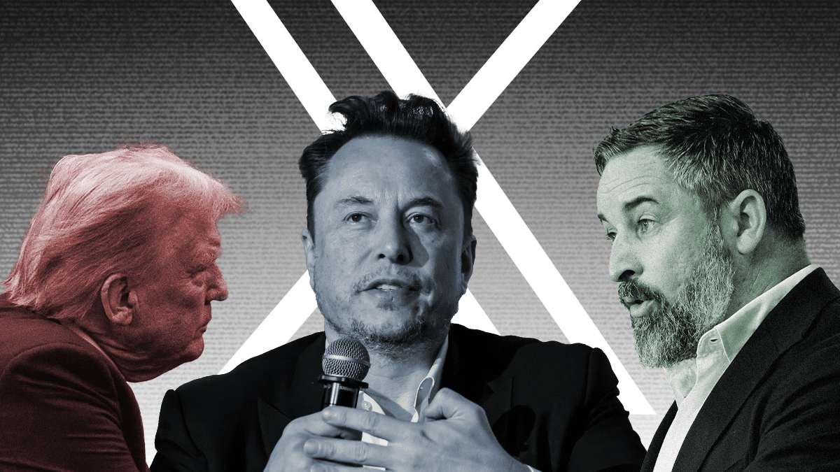 Donald Trump, Elon Musk y Santiago Abascal