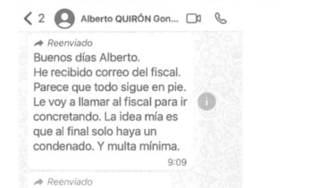 La Abogacía usará el mensaje de la pareja de Ayuso a MAR para amortiguar el posible delito de revelación de secretos de García Ortiz