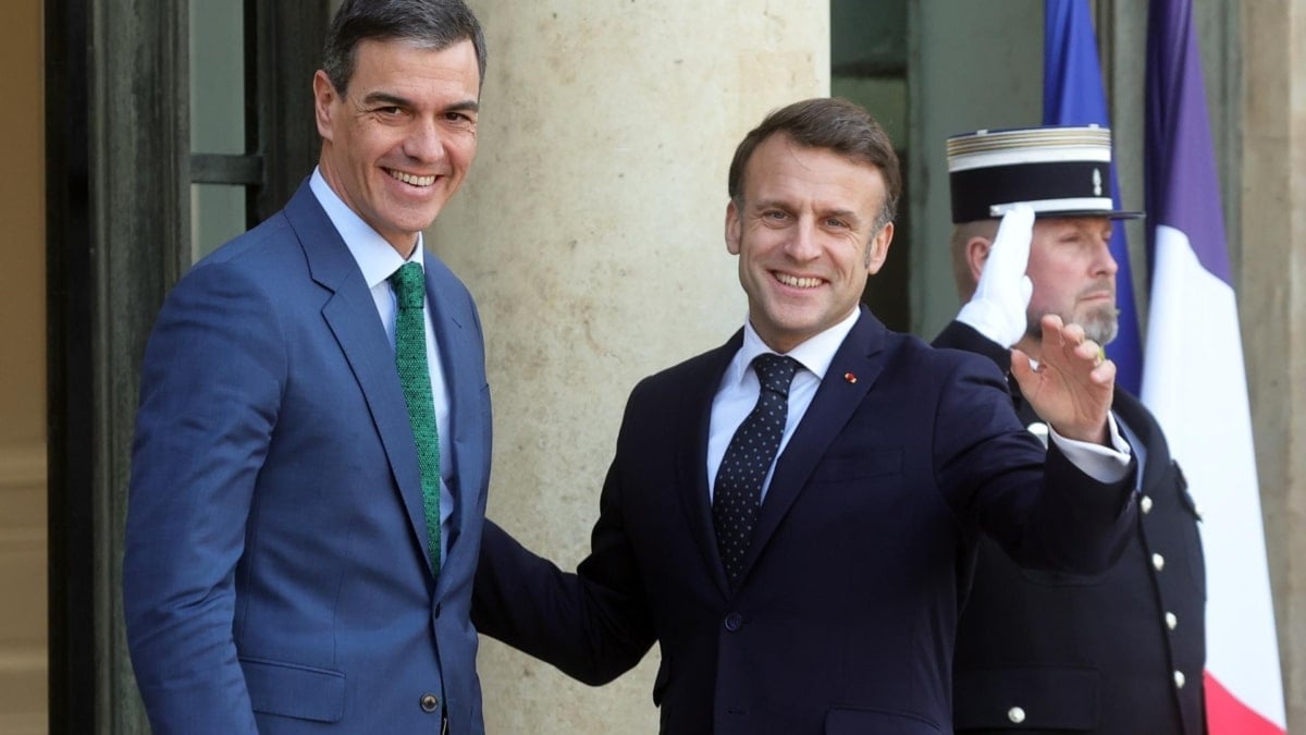 Sánchez y Macron, en el Elíseo.