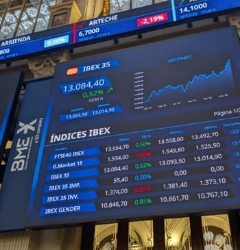 Indra y los grandes bancos 'tiran' de un Ibex-35 que alcanza niveles [...]