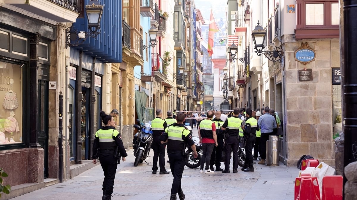 Agentes de la policía Municipal de Bilbao.