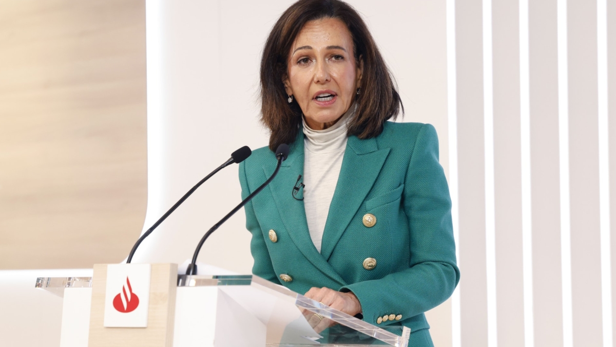 Ana Patricia Botín durante la presentación de resultados del Santander.