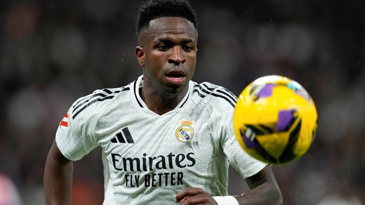 Vinicius Junior en un partido del Real Madrid