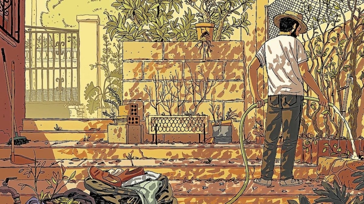 Lámina de 'La casa', el cómic de Paco Roca que ha inpirado la película de Álex Montoya nominada a los Goya.