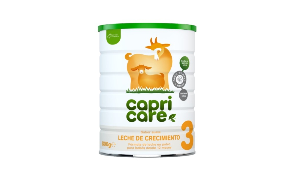 Leche de crecimiento de cabra Capricare para bebés de +12 meses