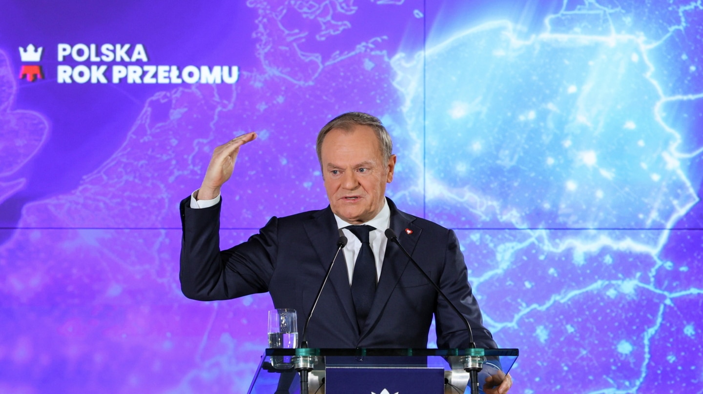 El primer ministro polaco, Donald Tusk, en Varsovia