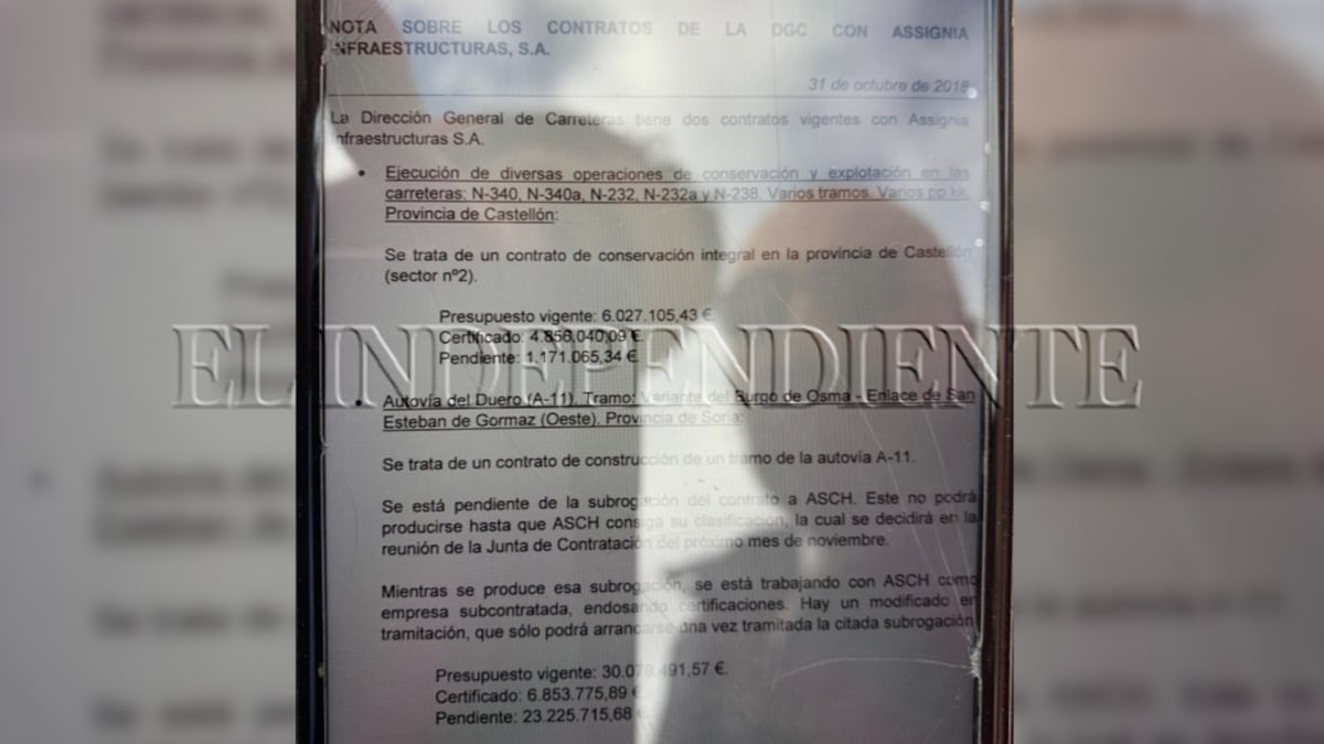 Aldama aporta en el Supremo nuevas fotos y anotaciones que apuntan a amaños de Transportes